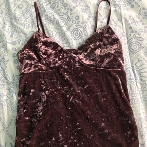 AE Crushed Velvet Tank Top